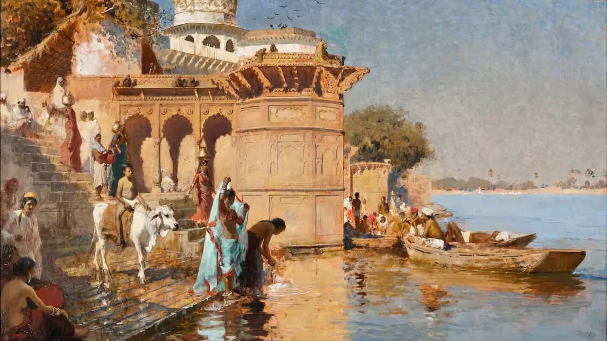 Sacred Yamuna Ghats of Braj (Vishram, Keshi, Cheer & Brahmand Ghat) in Mathura, Mathura Braj Bhoomi - Real Darshan Photograph