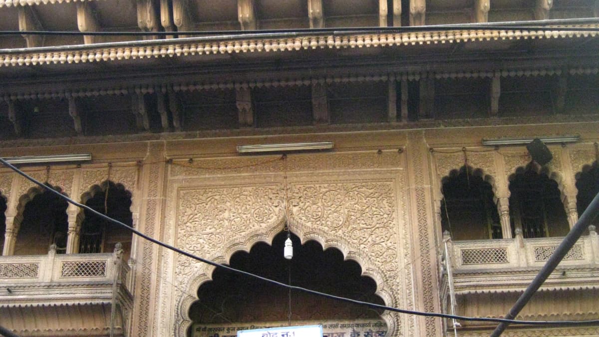 Shri Banke Bihari Ji Mandir in Vrindavan, Mathura Braj Bhoomi - Real Darshan Photograph
